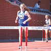 HILMES REIGNS AS MIDWEST CONFERENCE 100-METER HURDLES TITLE CHAMP.