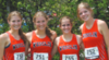 THE RECORD SETTING 1,600-meter relay team from Wesclin High, from left to right are: Hannah Bernreuter, Lexi Bernrueter, Megan Marks and Riley Evans